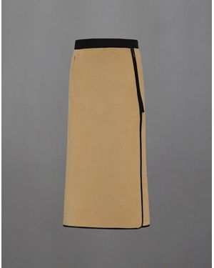 Herno Laminar Polar Fleece And Extra Light Stretch Padded Skirt - Natural