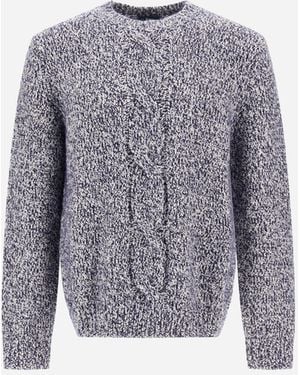 Herno Wool Jumper With Buttoned Detail - Grey