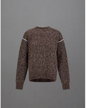 Herno Pullover Laminar Aus Mouliné Knit - Braun