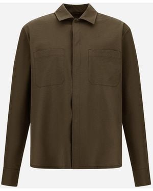 Herno Seer-Crease Shirt - Green