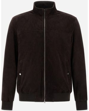 Herno Suede Jacket - Black