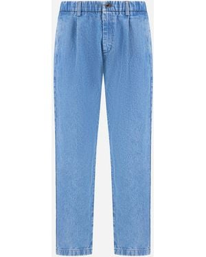 Herno Hose Mit Abnähern Aus Denim - Blau