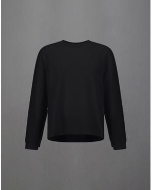 Herno Laminar Waffle Jersey Sweatshirt - Black