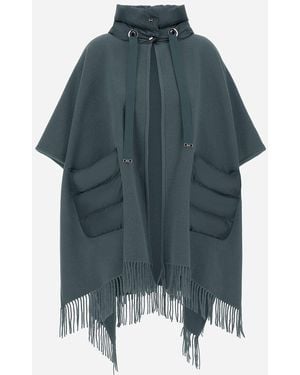 Herno Resort Poncho - Blue