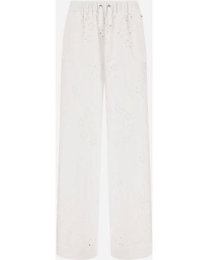 Herno Pants - White
