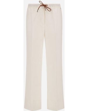 Herno Trousers - White
