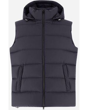Herno Vest In Ecoage - Blue