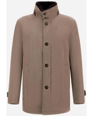 Herno Short Coat - Brown