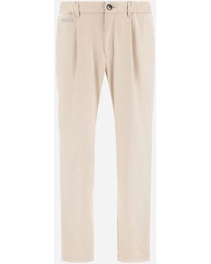 Herno Trousers - Natural