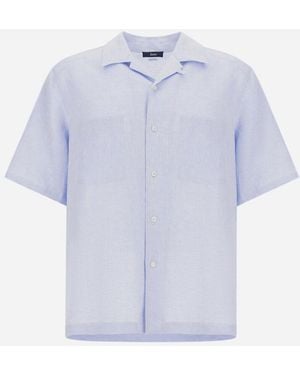 Herno Short-Sleeved Shirt - Blue