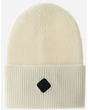 Herno Gorro De Ribbed Merino Wool - White