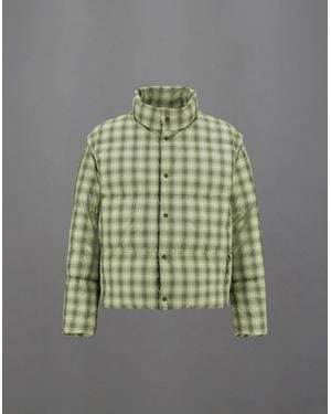 Herno Laminar Check Woven Jacket - Green