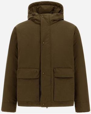 Herno Waxed Cotton-Blend Jacket - Green