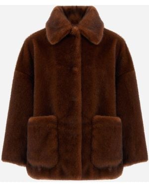 Herno Short Coat - Brown