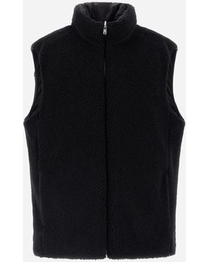 Herno Vest In Teddy Fabric - Black