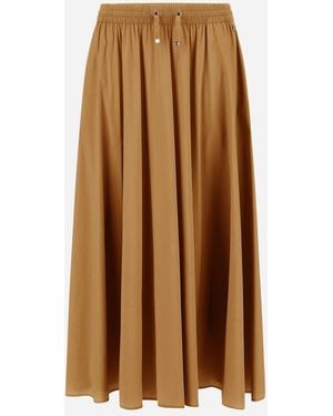 Herno Light Nylon Stretch Skirt - Natural