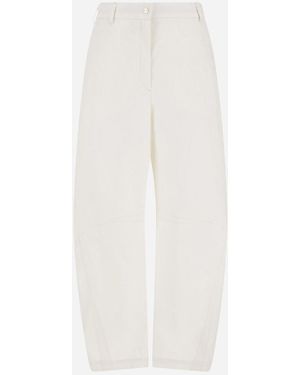 Herno Cotton Feel Pants - White