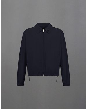 Herno Laminar Zipped Shacket - Blue