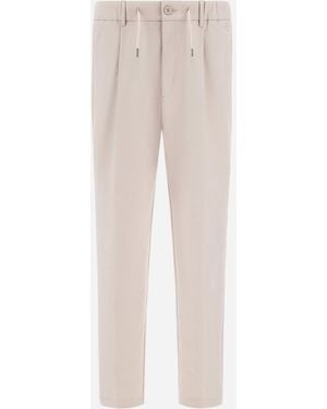 Herno Technical Stretch Fabric Trousers - White