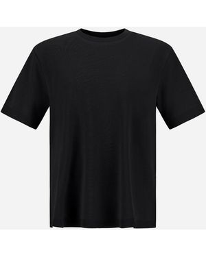 Herno Jersey Knit Effect T-Shirt - Black
