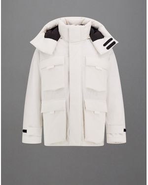Herno Kurzer Parka Laminar Aus Stretch Down - Grau