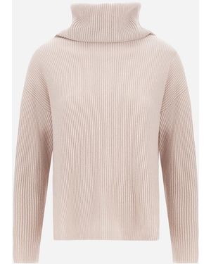 Herno Ribbed Cashmere Jumper - Pink