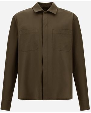 Herno Seer-Crease Shirt - Green
