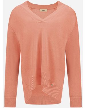 Herno Cashmere Stocking-Stitch Jumper - Pink