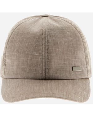 Herno Baseball Cap - Natural