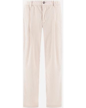 Herno Hose Aus Cord - Weiß