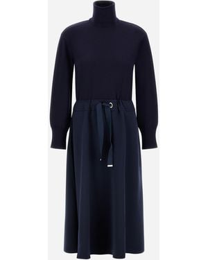 Herno Light Wool G.14 Dress - Blue