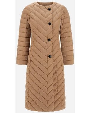 Herno Satin Coat - Natural