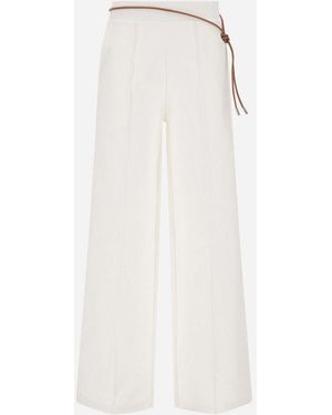 Herno Trousers - White