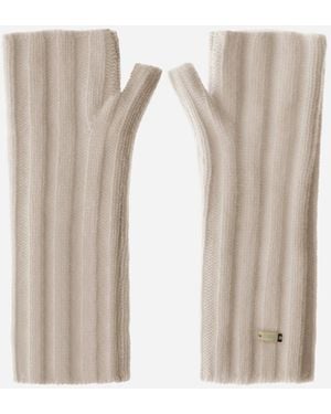 Herno Handschuhe Aus Kaschmir - Weiß