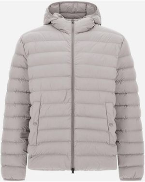 Herno Resort Jacket In Light Stretch Nylon - Grey
