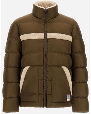 Herno Jacke Aus Nylon Chamonix Und Sherpa - Grün