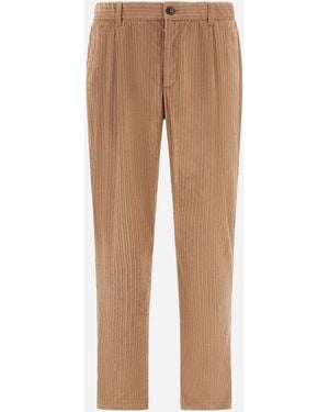 Herno Hose Aus Cord - Natur