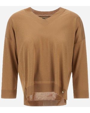 Herno Pullover Aus Glam Knit Effect - Natur