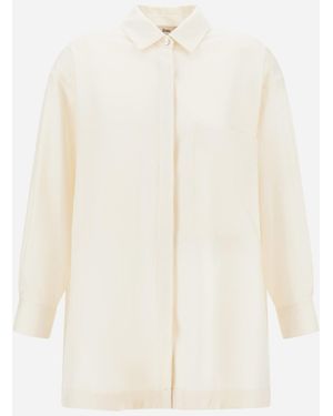 Herno Wool Flannel Shirt - White