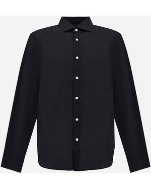 Herno Hemd Aus Summer Linen - Blau