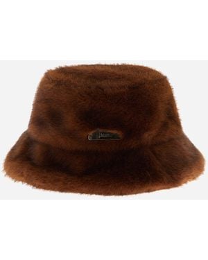 Herno Hut Mit Pelzhaptik - Braun
