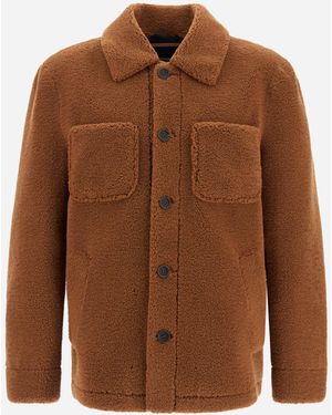 Herno Shirt In New Eco Fur - Brown