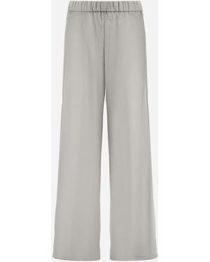 Herno Resort Pants In Lightweight Stretch Nylon - Gray