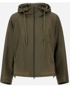 Herno Shiny Tech Crinkle Jacket - Green