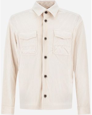 Herno Corduroy Shacket - Natural