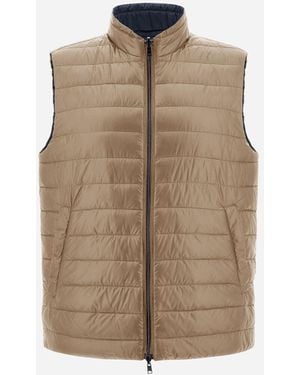 Herno GILET IN NYLON ULTRALIGHT REVERSIBILE BICOLORE - Neutro