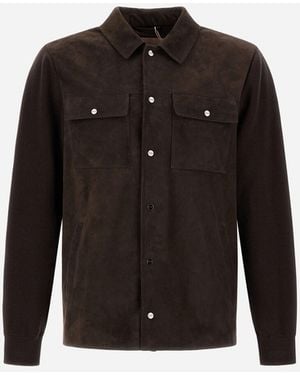 Herno Resort Cotton Cashmere Knit Shacket - Black