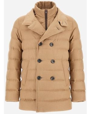 Herno Pea Coat - Natural