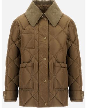 Herno Nylon Chamonix Short Parka - Brown