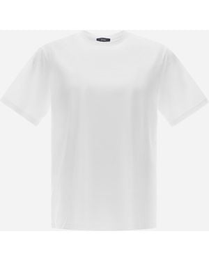 Herno Camiseta De Superfine Cotton Stretch - White